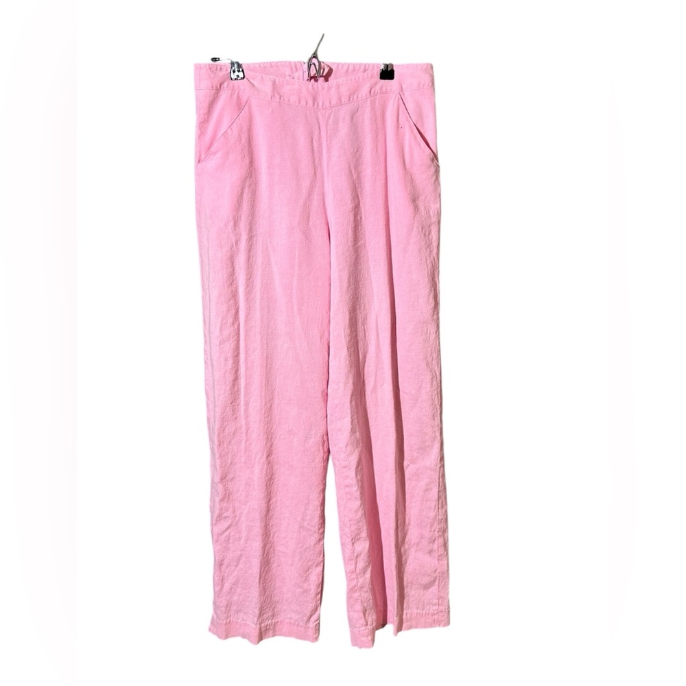 Lily Pulitzer Pink Linen Pants 30” 8/10 Medium Preowned